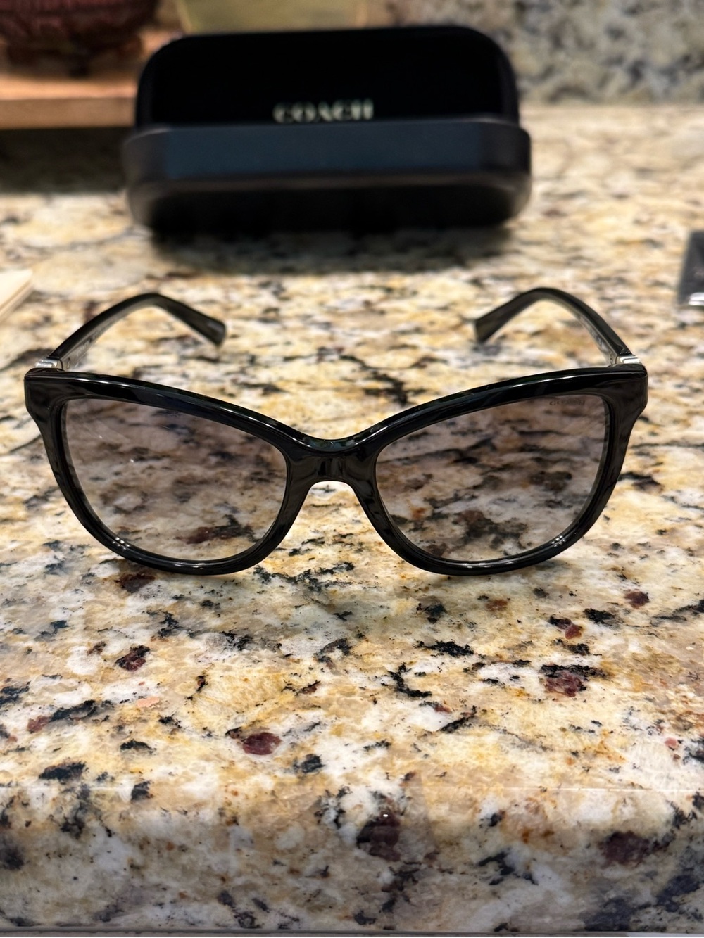 Coach Black Cat-Eye Sunglasses - Women's Designer Eyewear